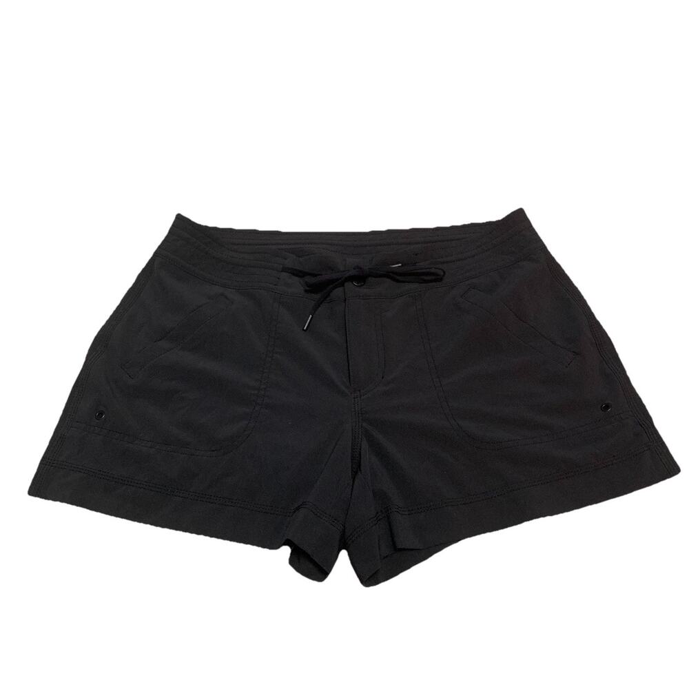 Athleta Rincon Shorts Women’s 10 Black UPF 50 Travel Hiking Swim